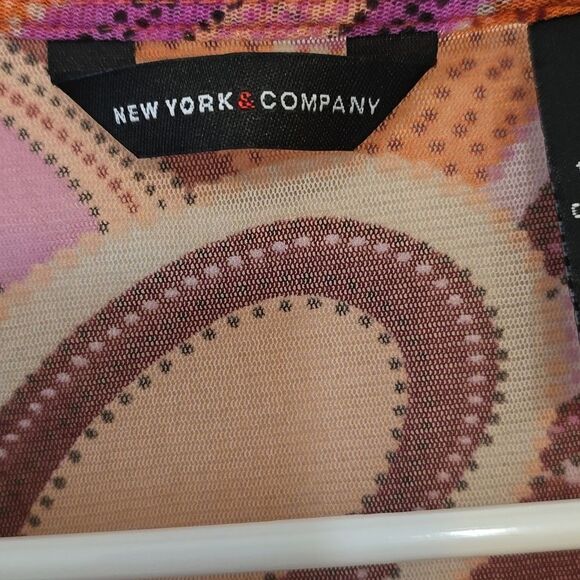 NEW YORK COMPANY SHEER Y2K BLOUSE SIZE M - Picture 4 of 8